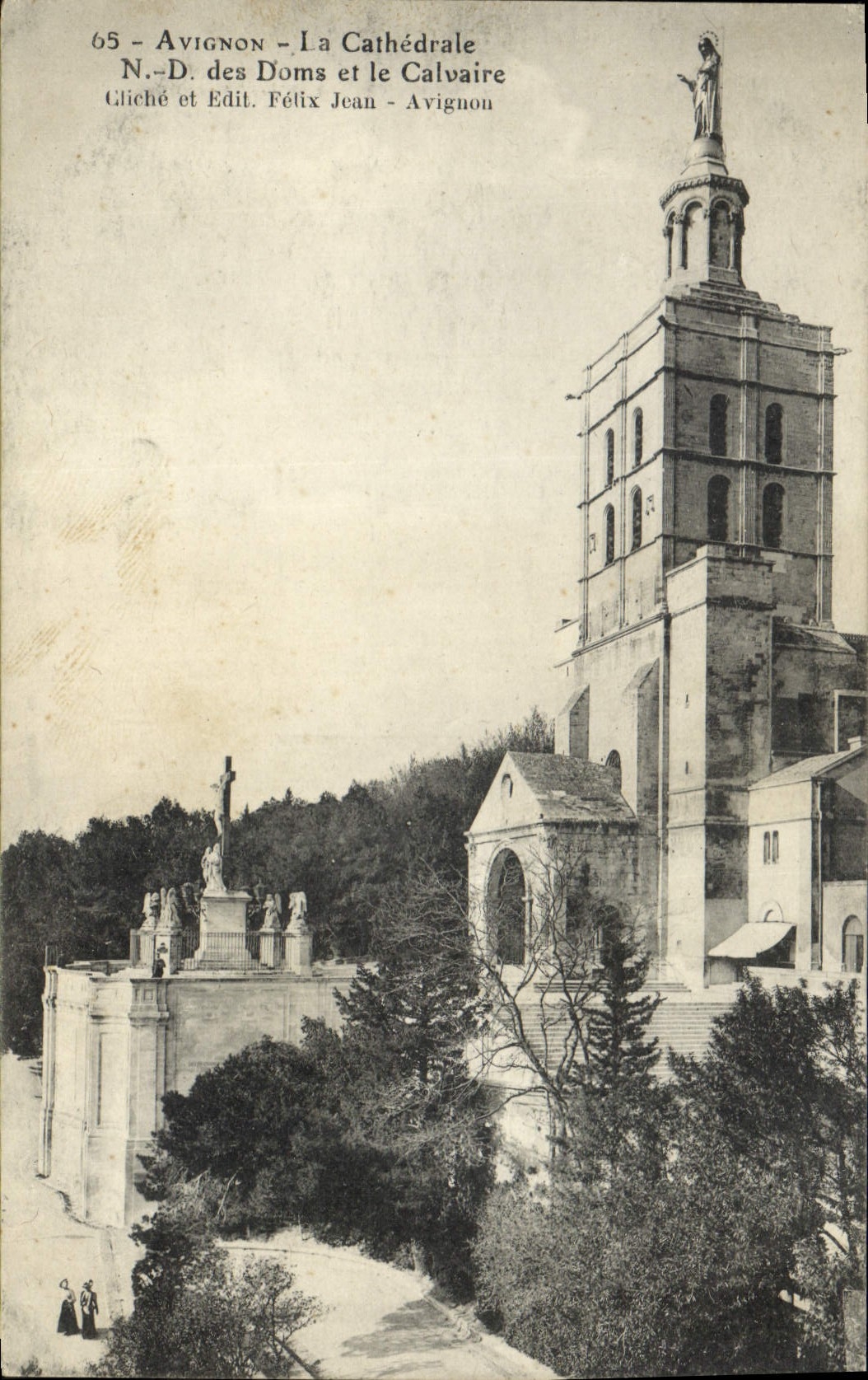 VINTAGE POSTCARD Avignon the Cathedral ND Of Doms And the Martyrdom