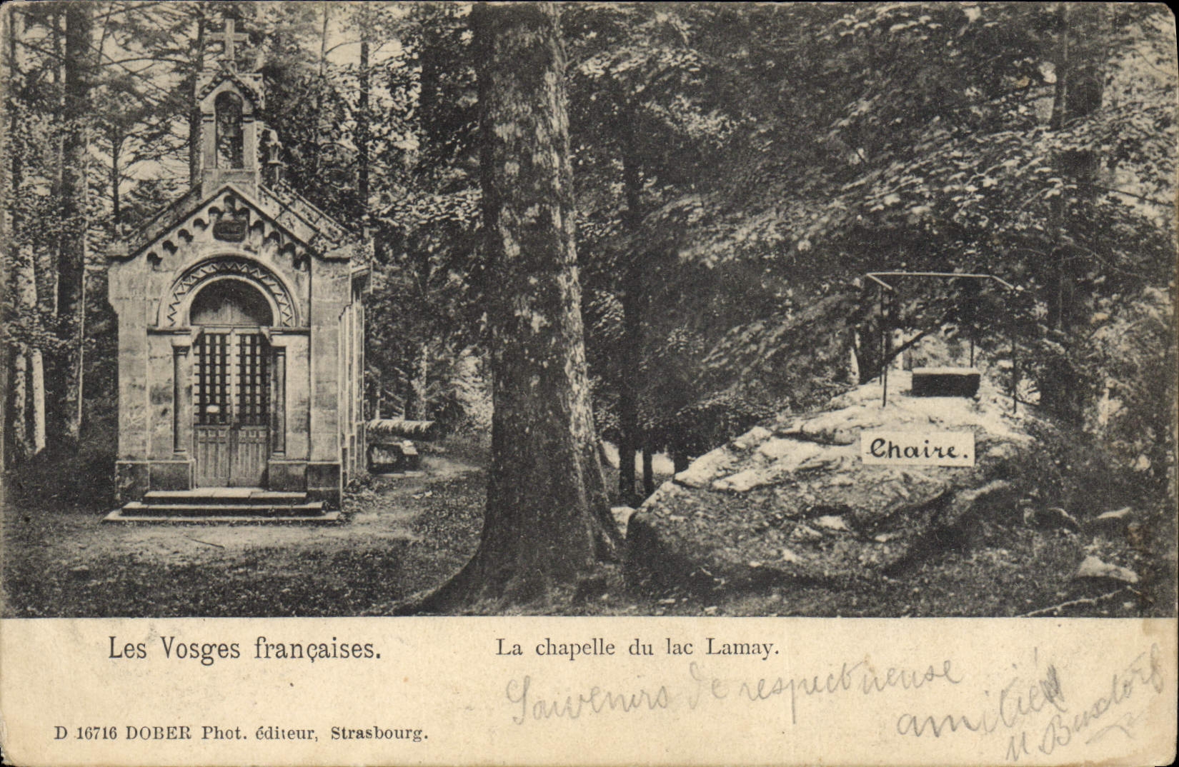 CPA Les Vosges Francaises La Chapelle Du Lac Lamay