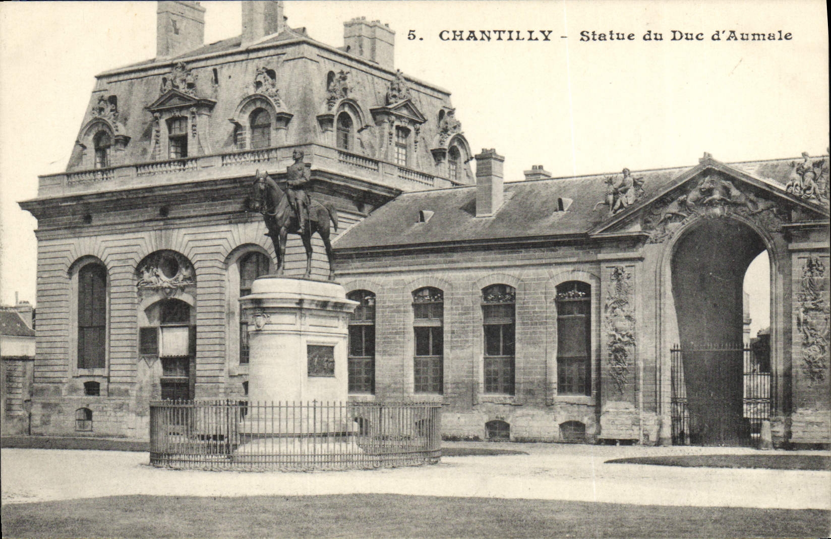 VINTAGE POSTCARD Chantilly Rules Of the Duke D' Aumale
