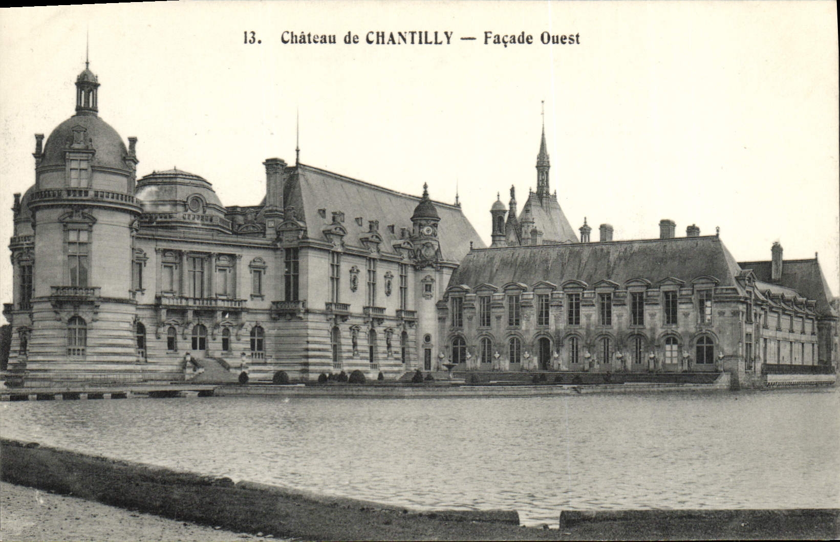 CPA Chateau De Chantilly Facade Ouest