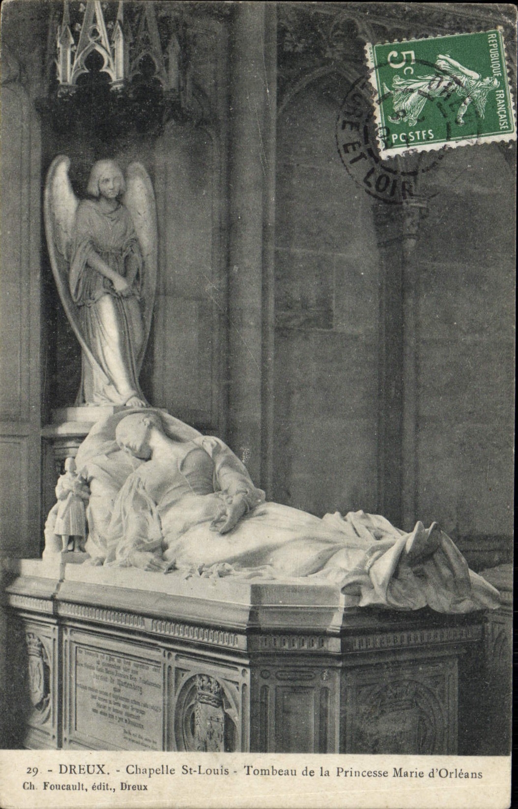 CPA Dreux Chapelle St Louis Tombeau de la Princesse Marie d'Orleans