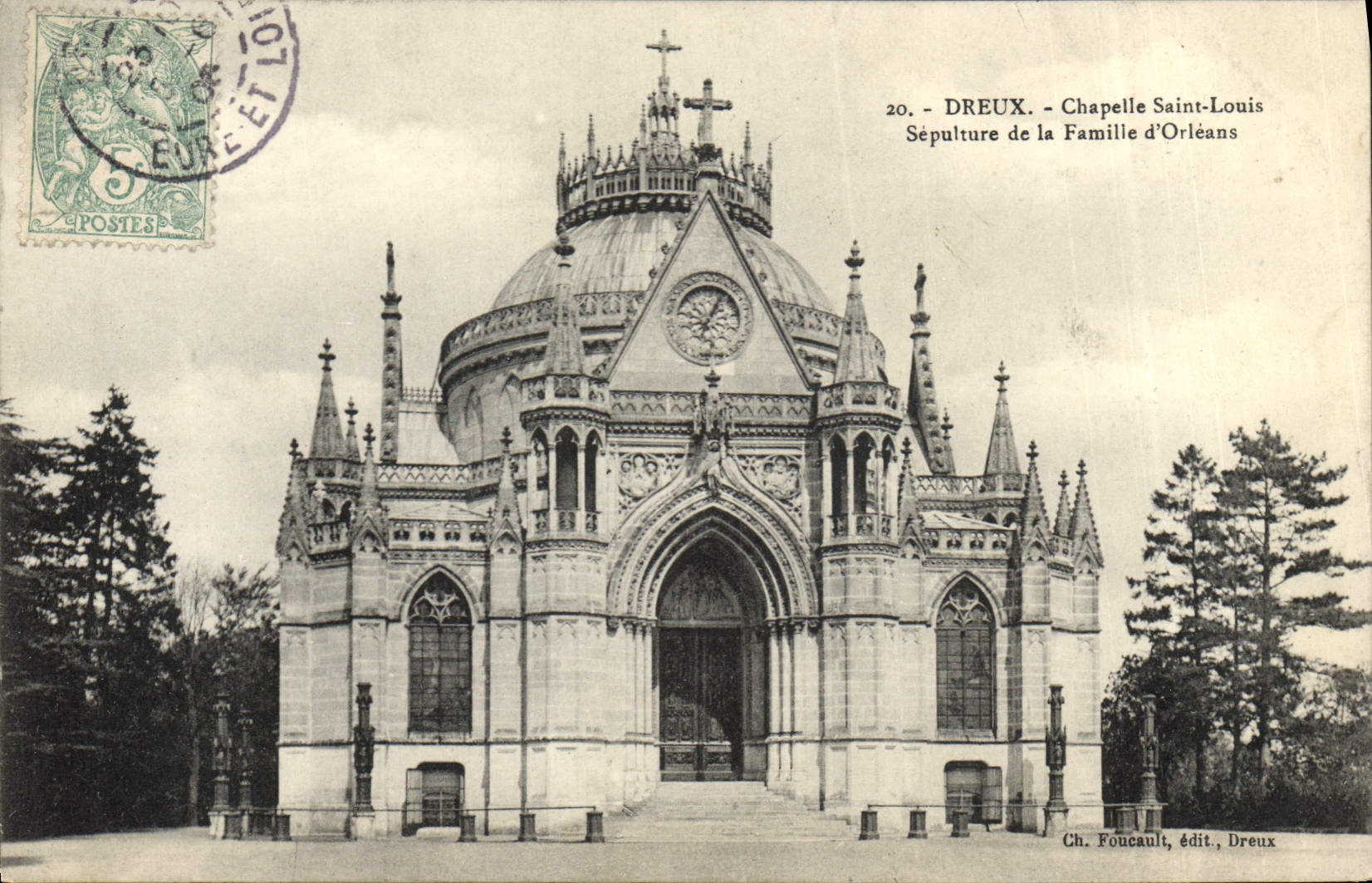 CPA Dreux Chapelle Saint Louis Tombeau