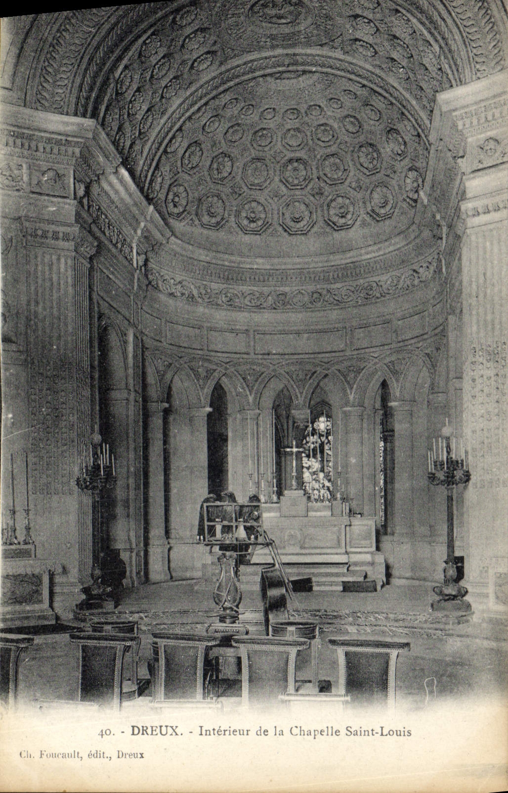 CPA Dreux Interieur De La Chaplle Saint Louis