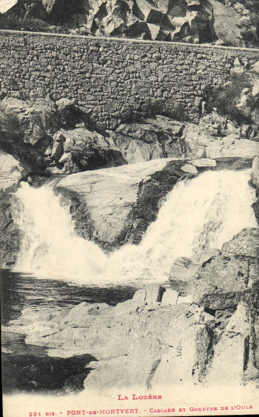 CPA Pont De Montvert Cascade Et Gouffre de l'Oule
