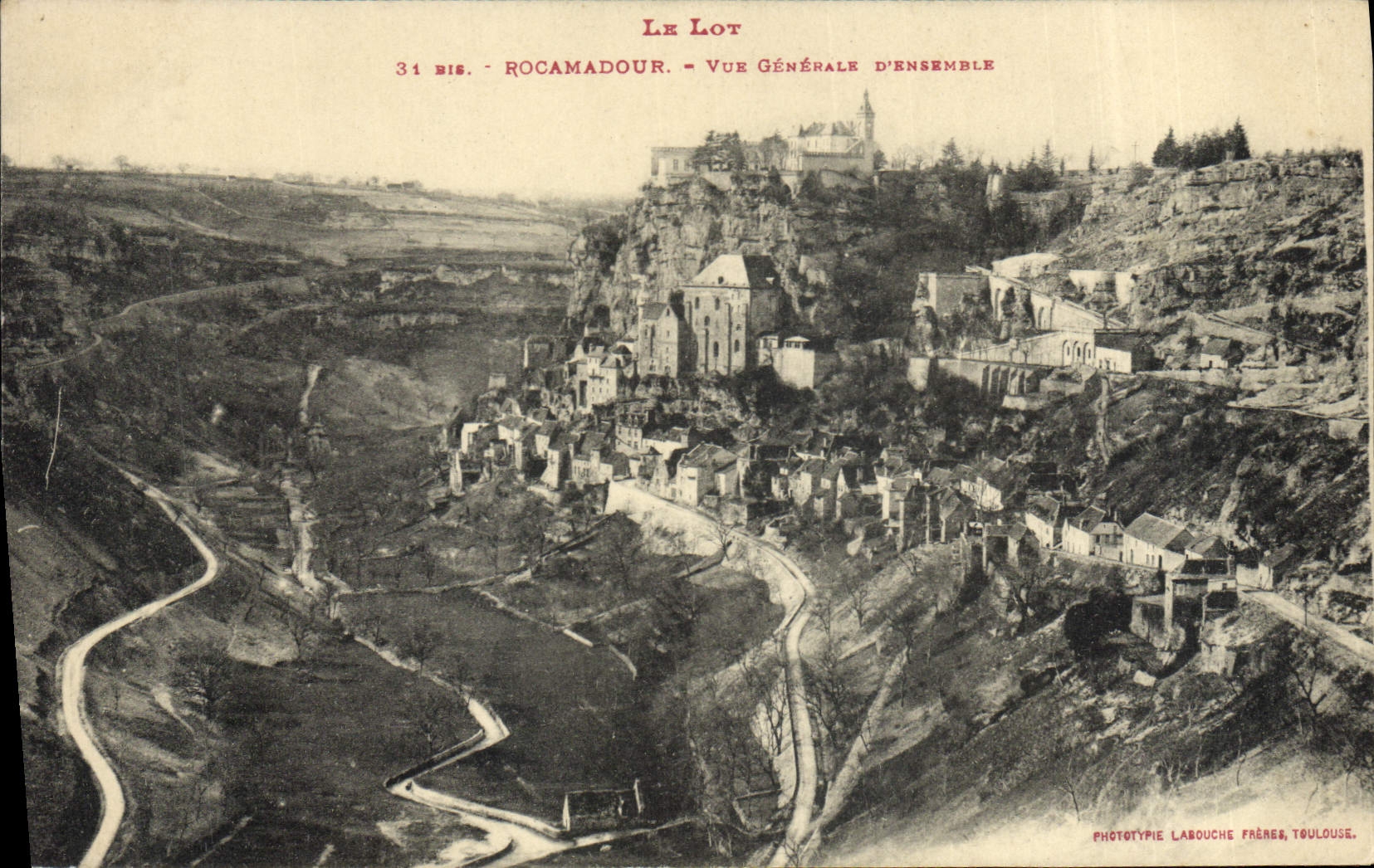 CPA Le Lot Rocamadour Vue Generale
