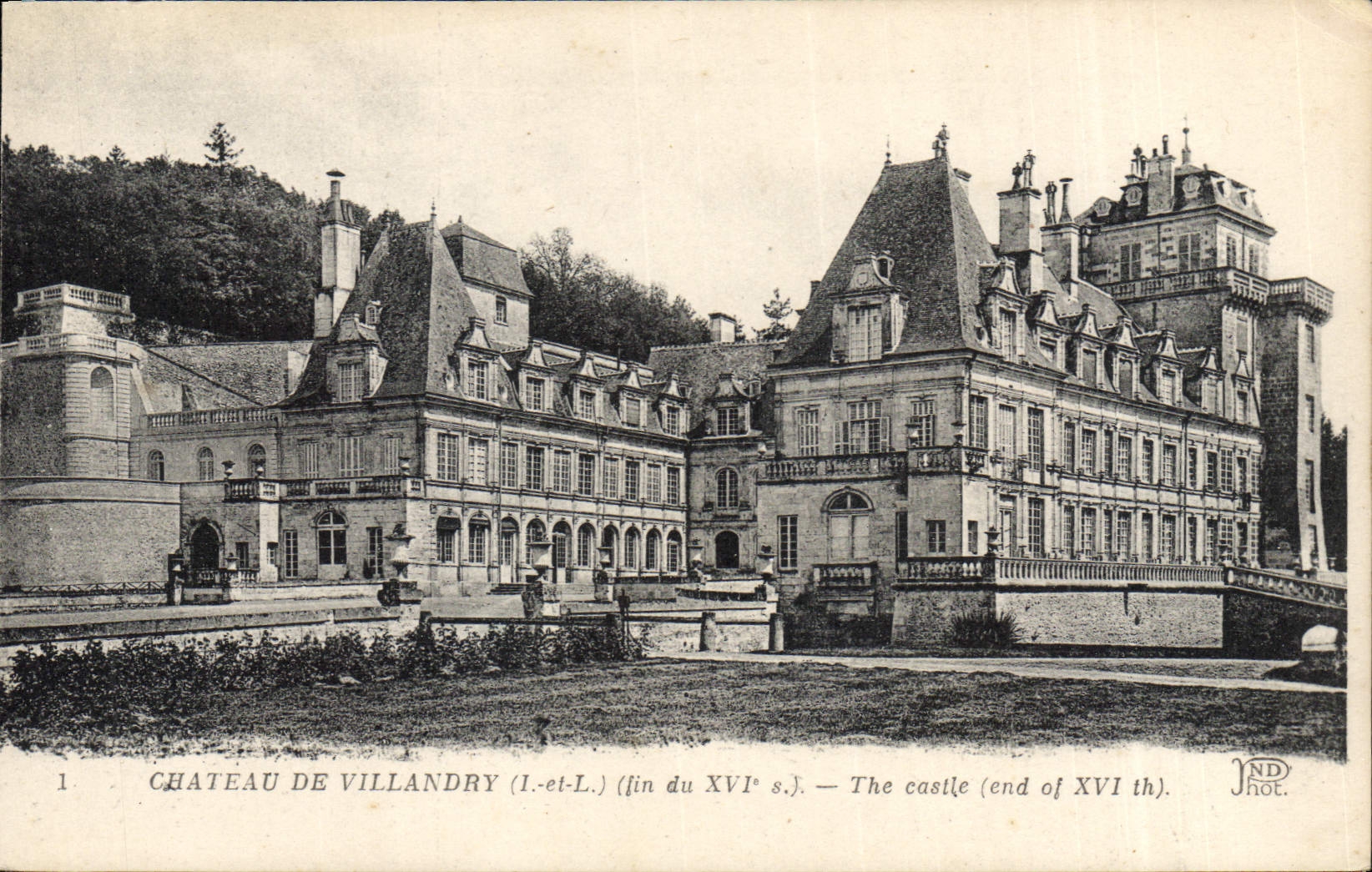 VINTAGE POSTCARD Castle De Villandry