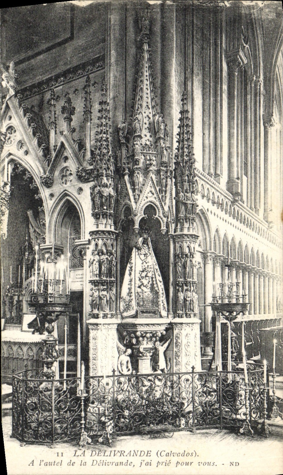 VINTAGE POSTCARD Delivrande the furnace bridge