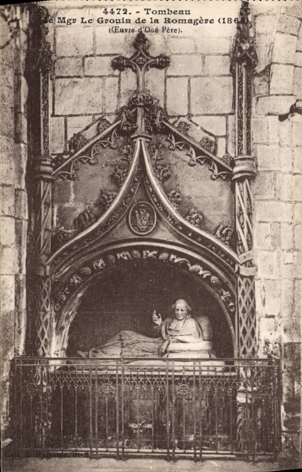 CPA Tombeau Le Grouin De Mgr La Romagere