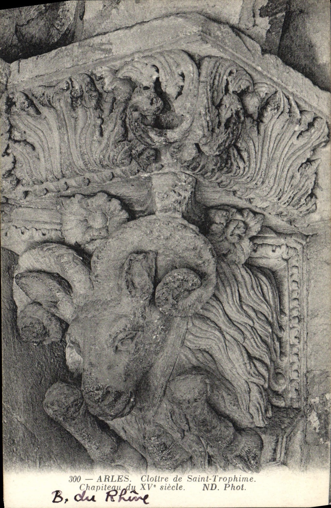 CPA Arles Cloitre De Saint Trophime Chapiteau