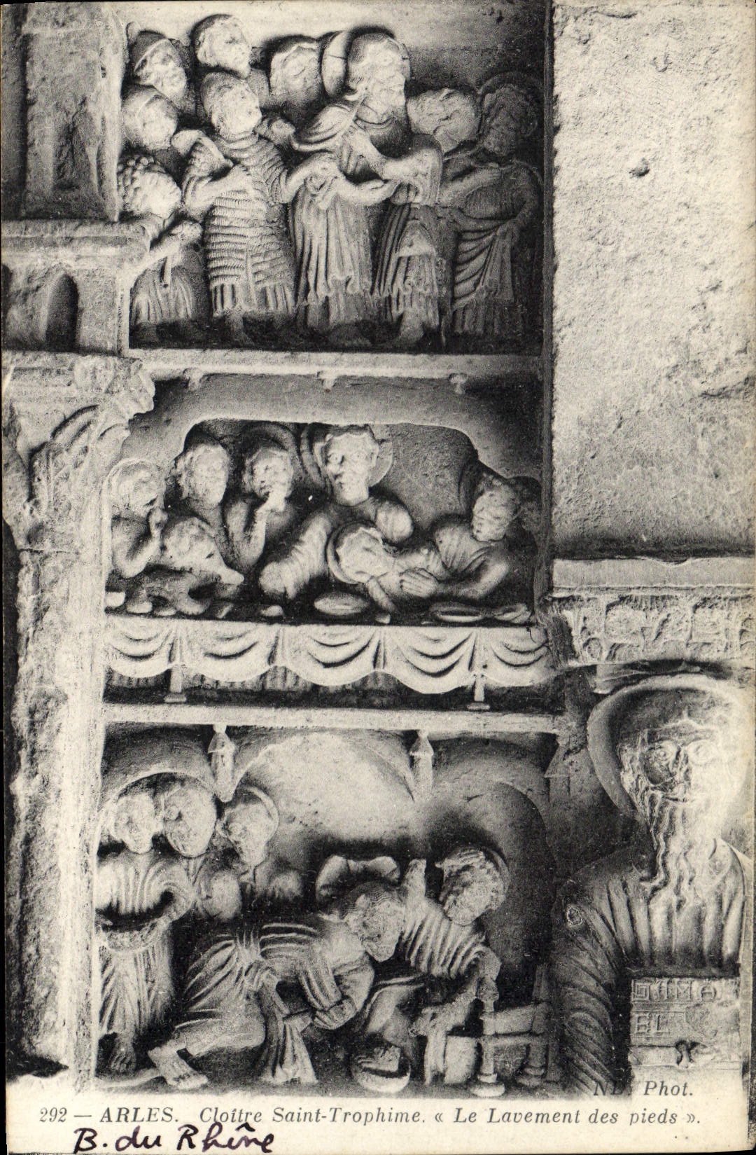 VINTAGE POSTCARD Arles Cloister Of Trophime Saint the rectal injection of the feet