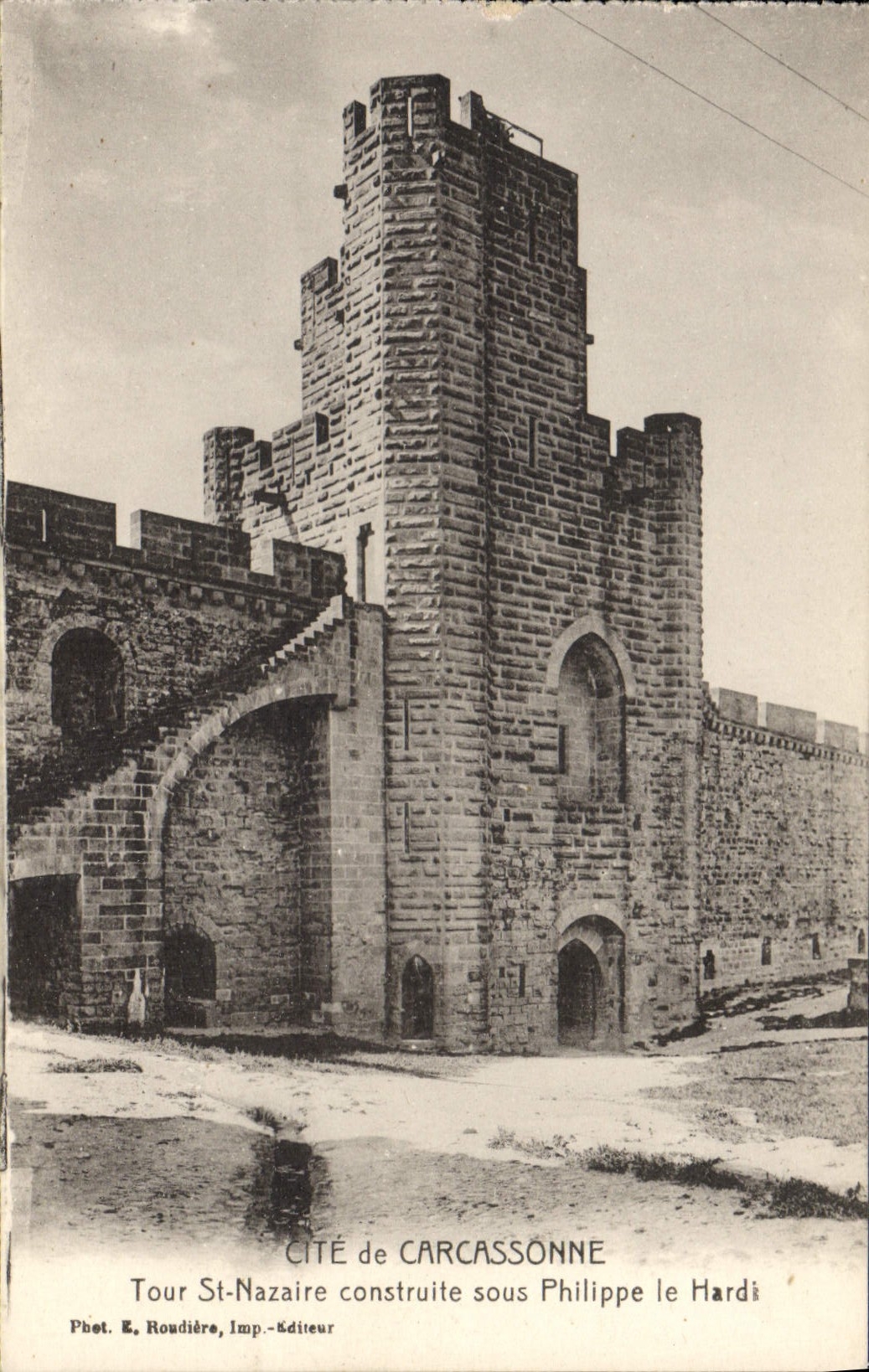 CPA Carcassonne Tour Saint Nazaire