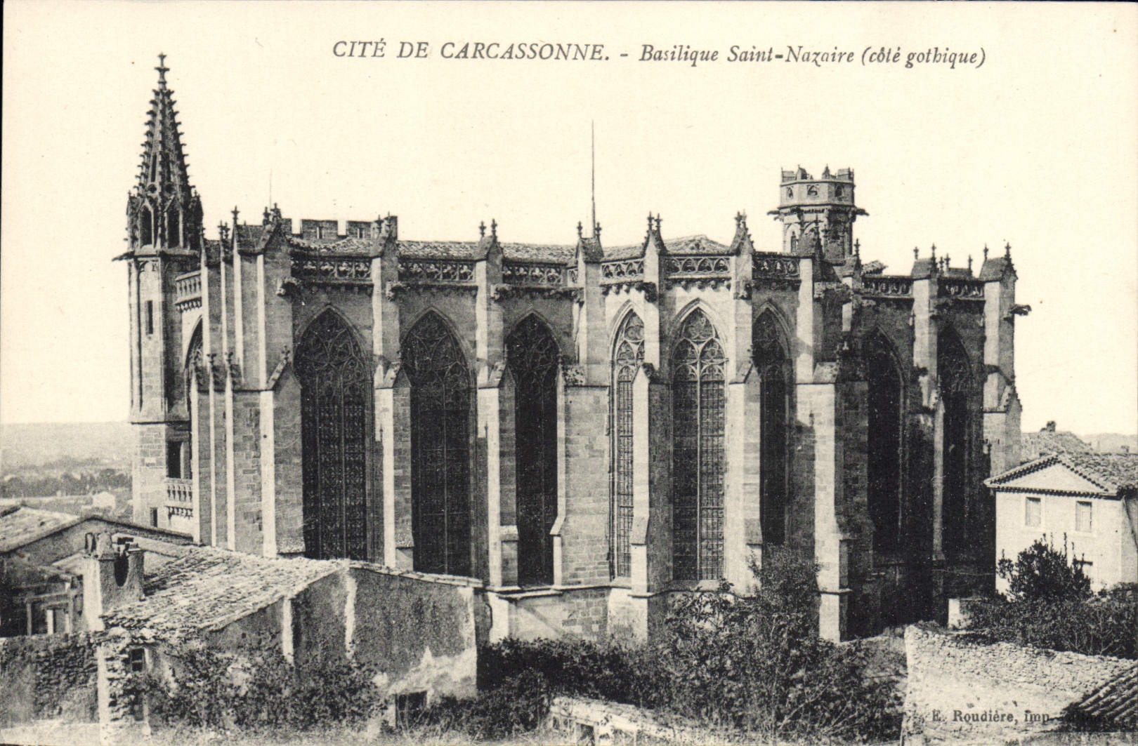 CPA Carcassonne Basilique Saint Nazaire