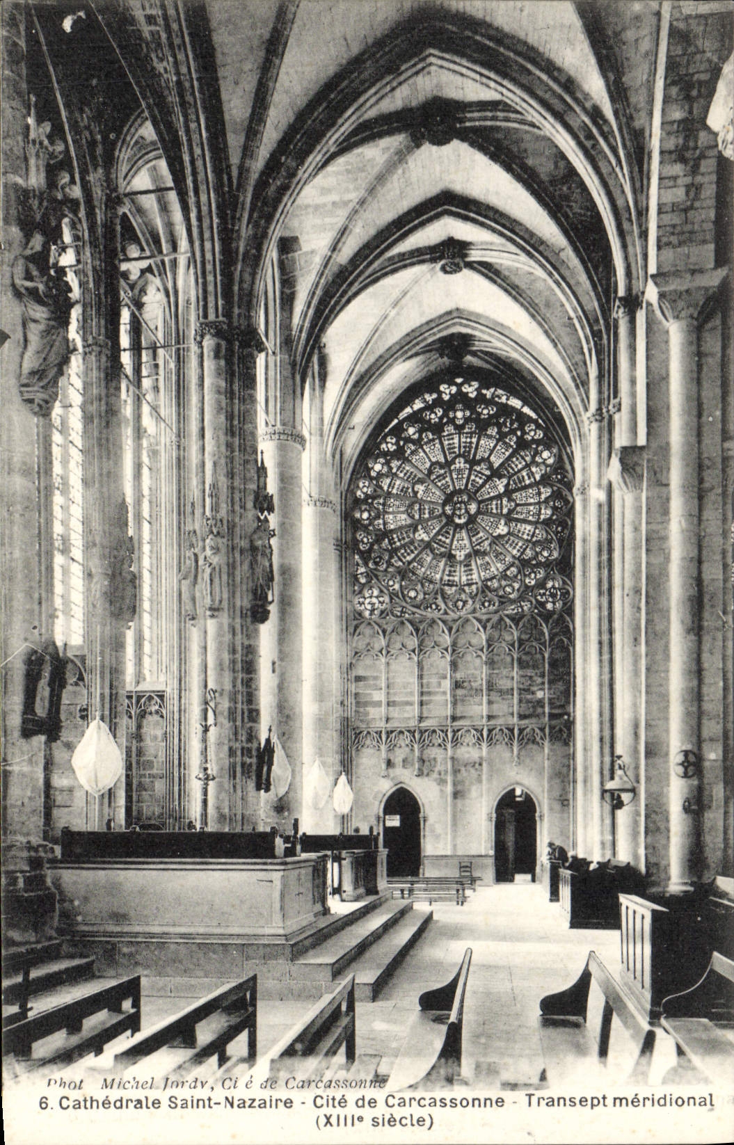 CPA Carcassonne Cathedrale Saint Nazaire Transept meridional