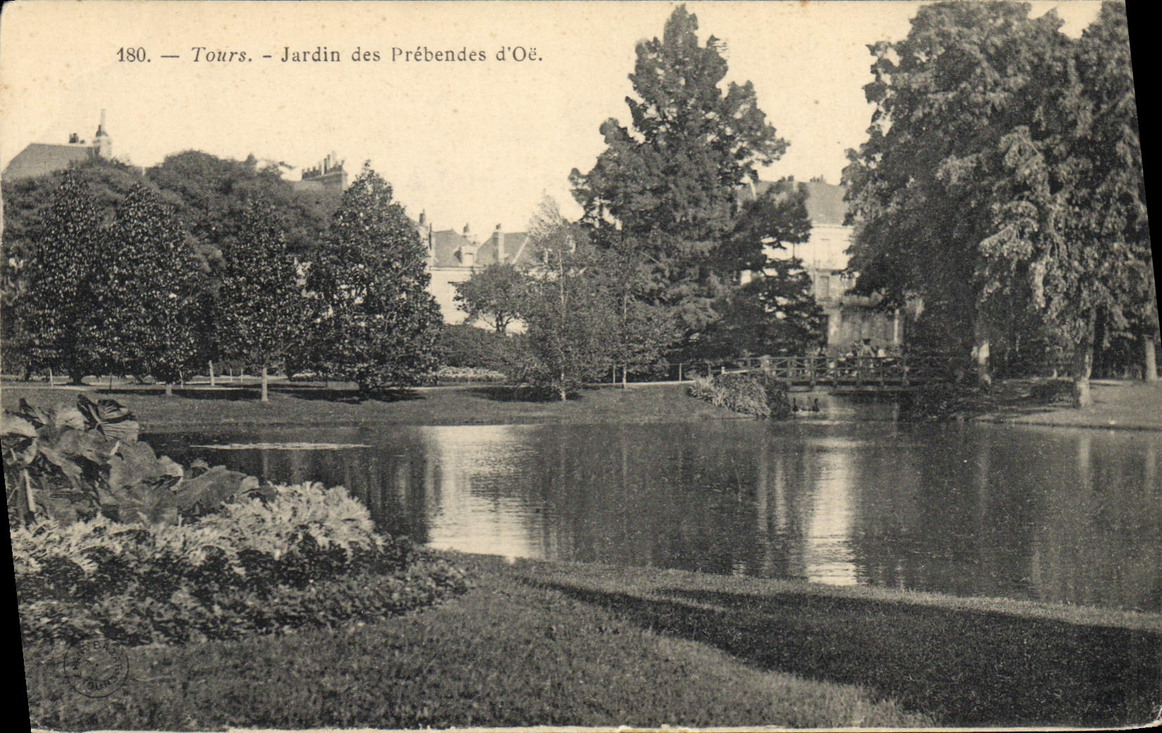 CPA Tours Jardin des Prebendes d'Oe
