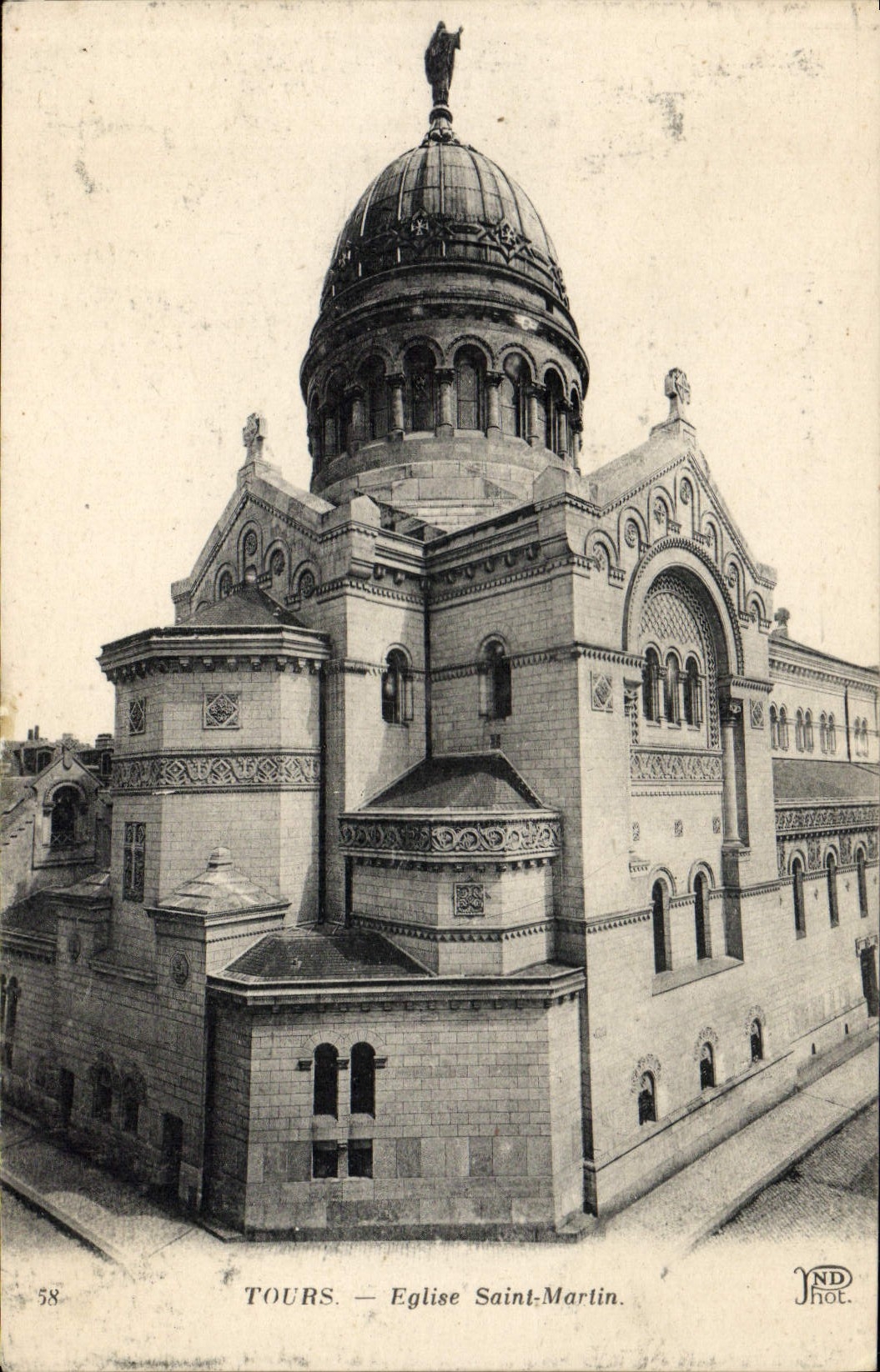 CPA Tours Eglise Saint Martin