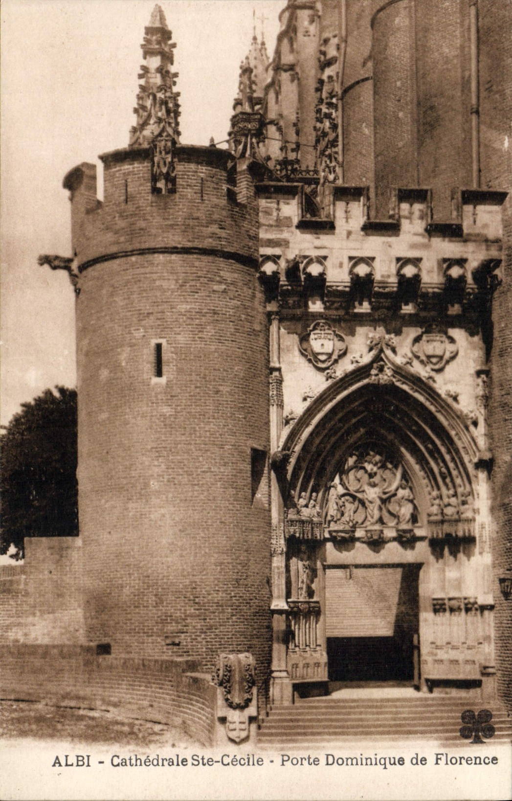 Catedral co de Albi de la POSTAL de la VENDIMIA. Cecile Porte Dominique de Florencia