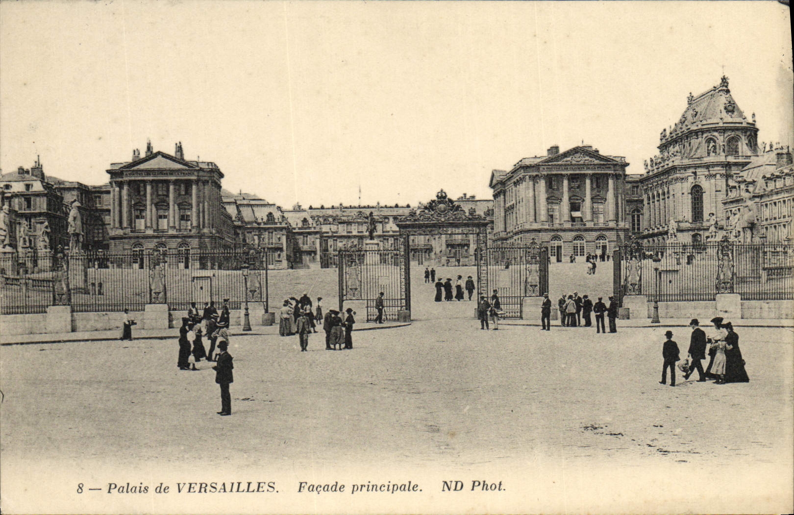 CPA Palais de Versailles Facade principale