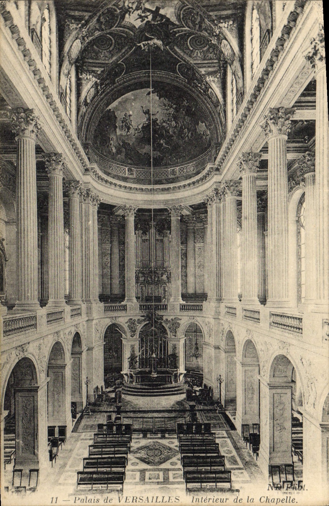 CPA Palais de Versailles Interieur de la chapelle