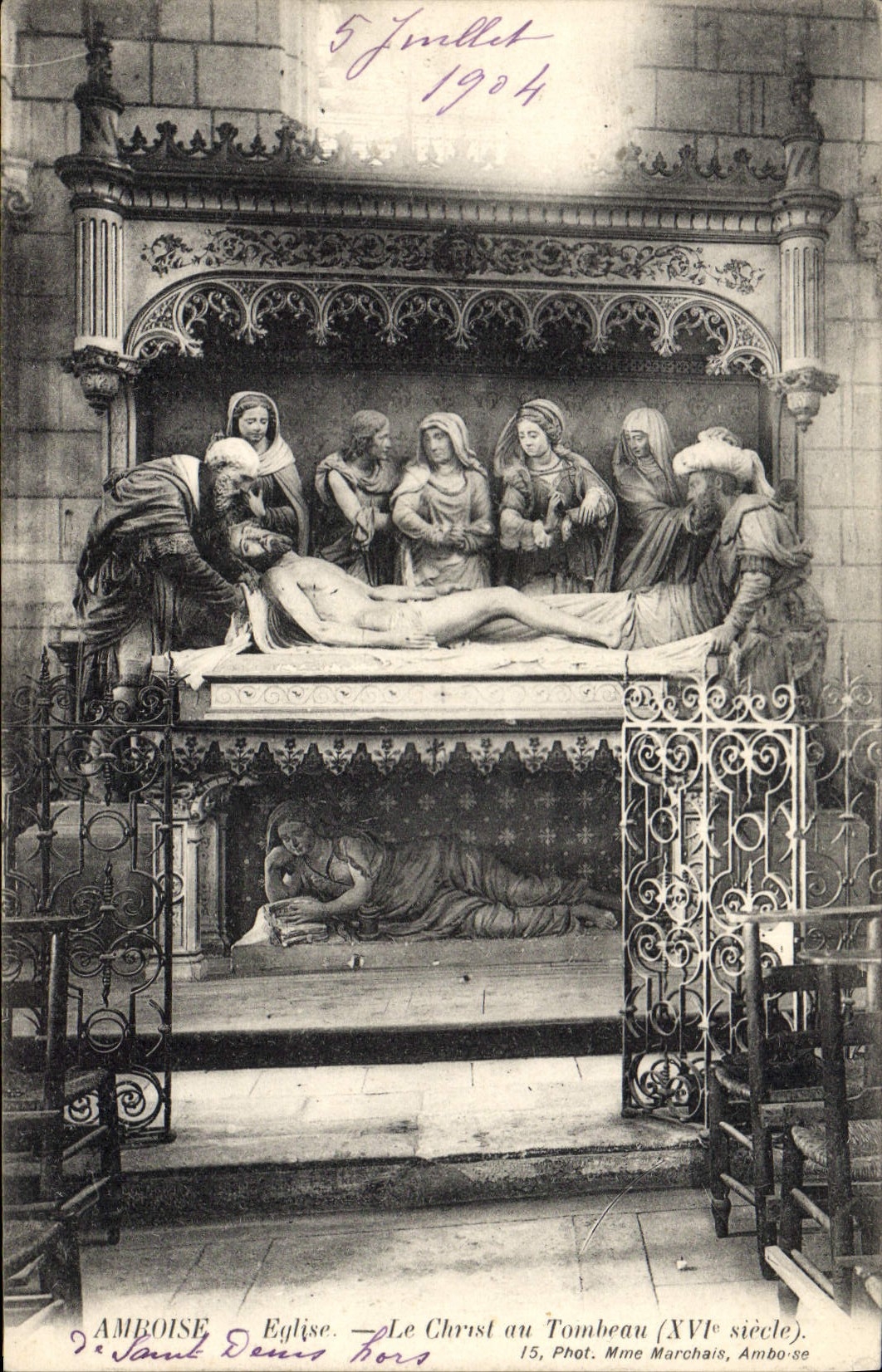 CPA Amboise Eglise le Christ au tombeau