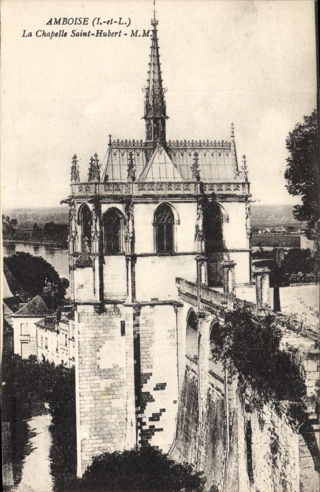 POSTAL Amboise de la VENDIMIA la cámara acorazada Huberto santo