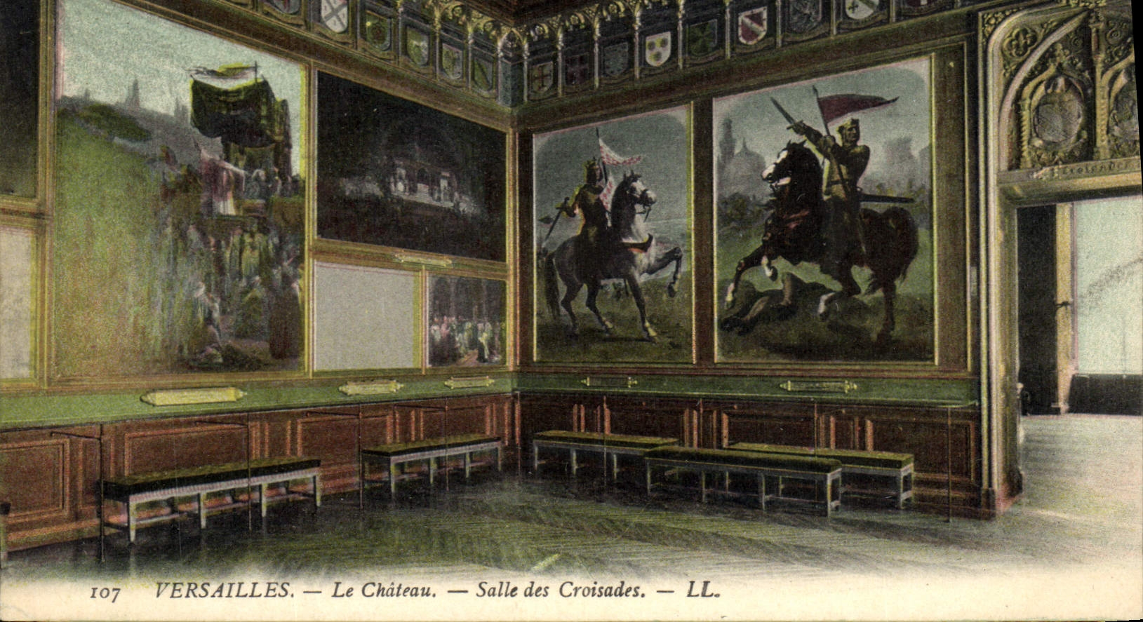 POSTAL Versalles de la VENDIMIA el cuarto del castillo de las cruzadas