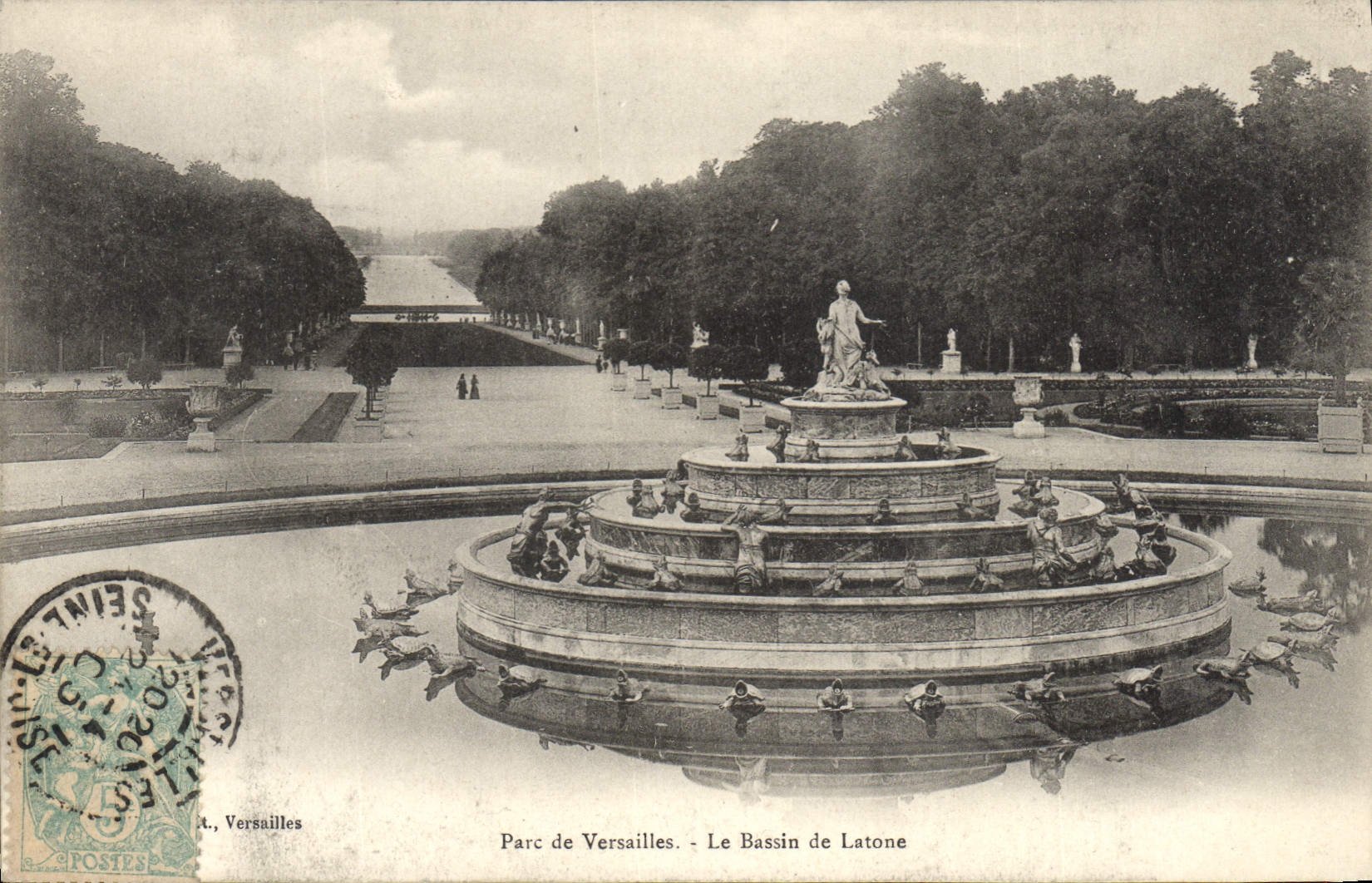 CPA Parc de Versailles Le bassin de Latone