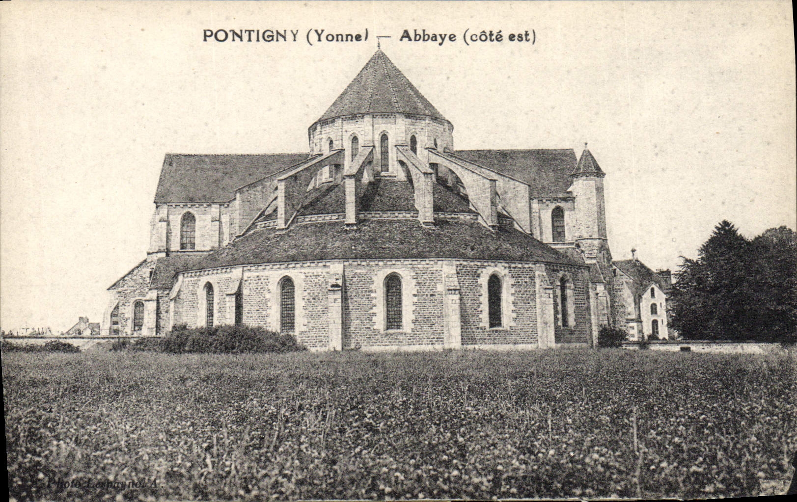 VINTAGE POSTCARD Pontigny Abbey
