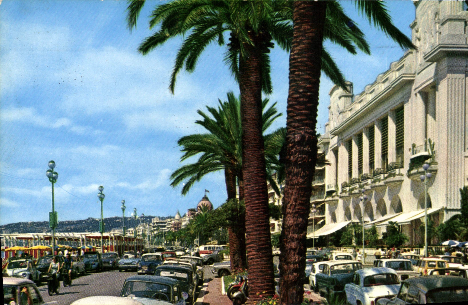 MODERN CARD Nice the palate of the Mediterranean and the walk of the English