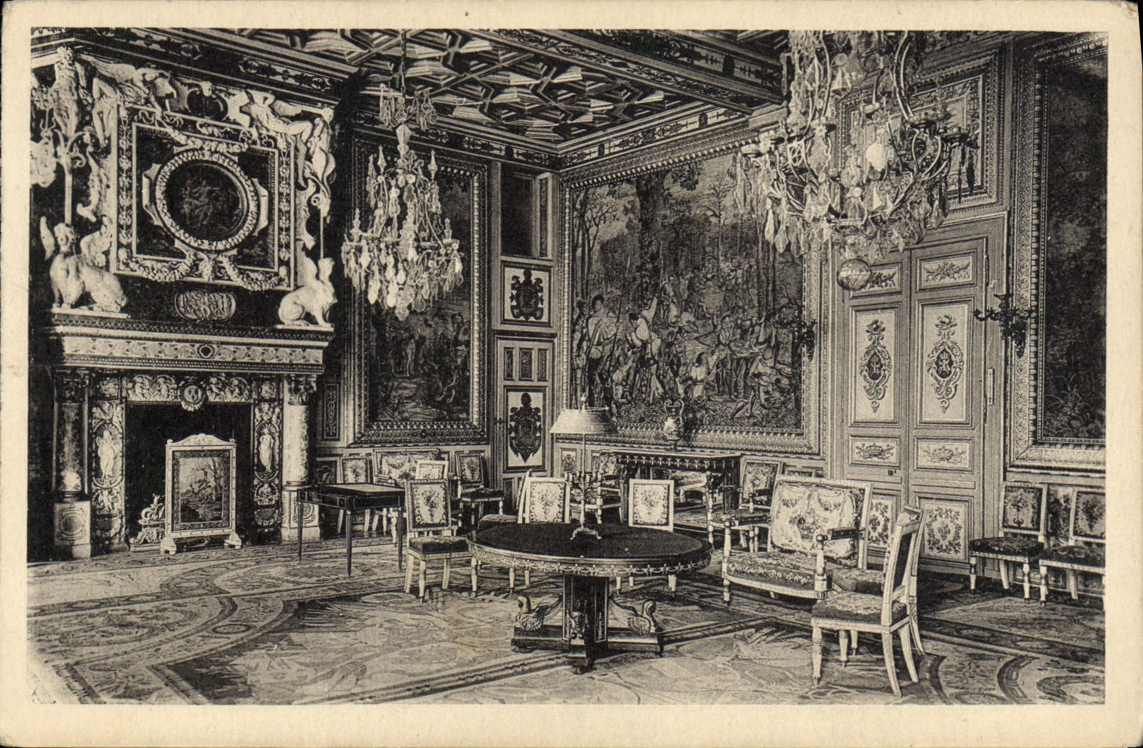 CPA Chateau de Fontainebleau Salon Francois 1er