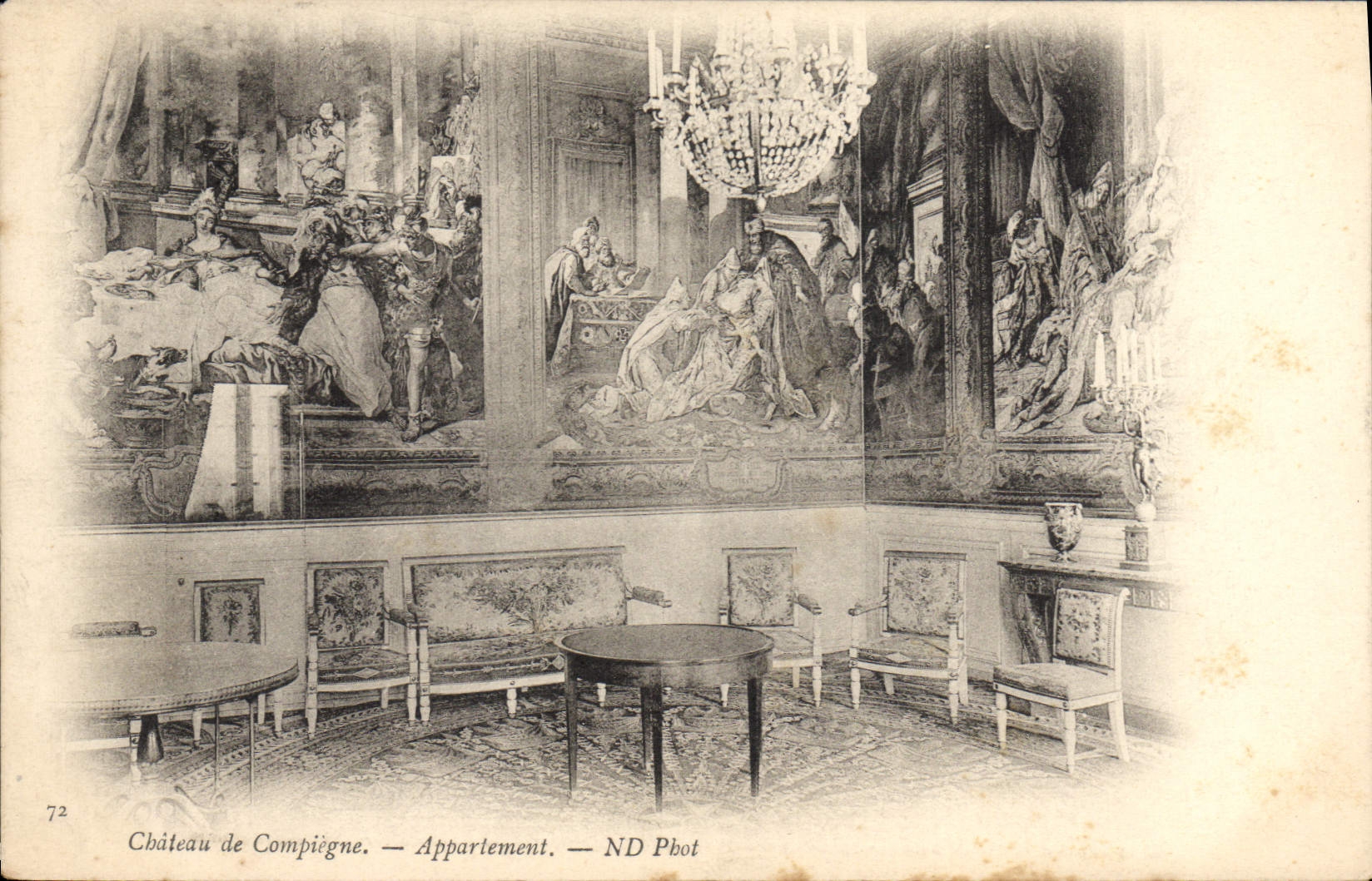 Castillo de la POSTAL de la VENDIMIA del apartamento de Compiegne