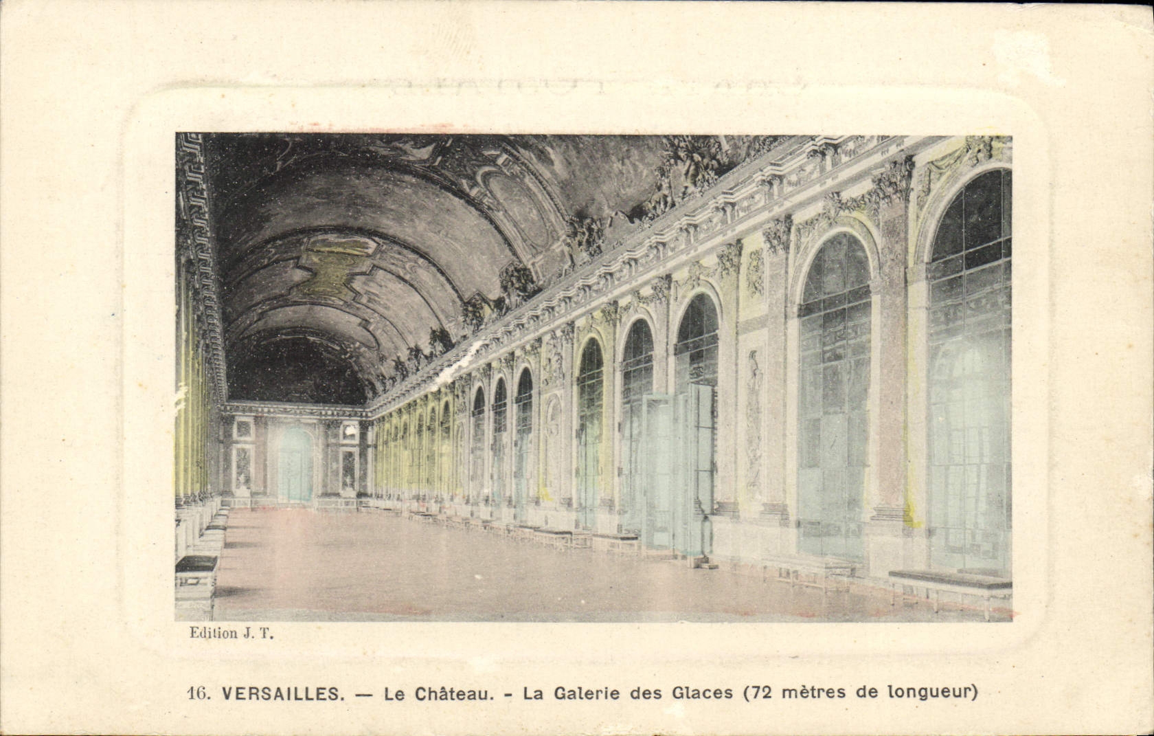 CPA Versailles Le chateau La galerie des Glaces