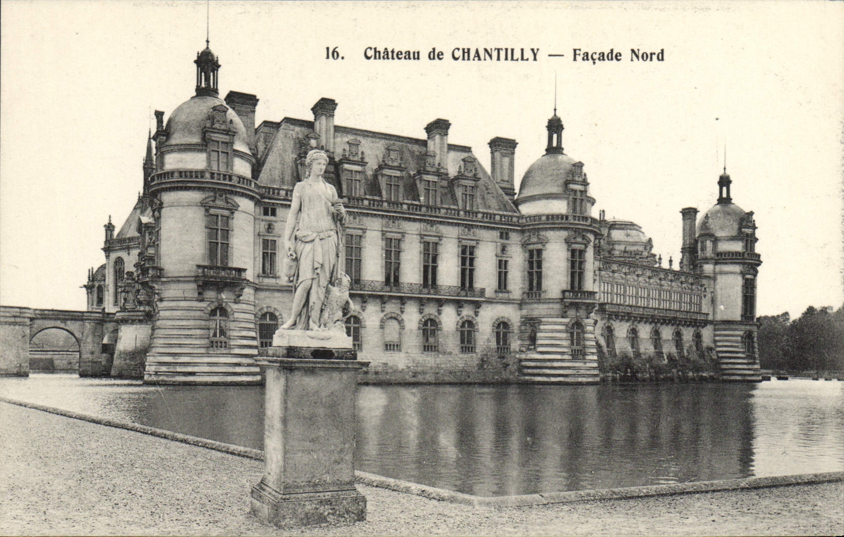 CPA Chateau de Chantilly Facade Nord