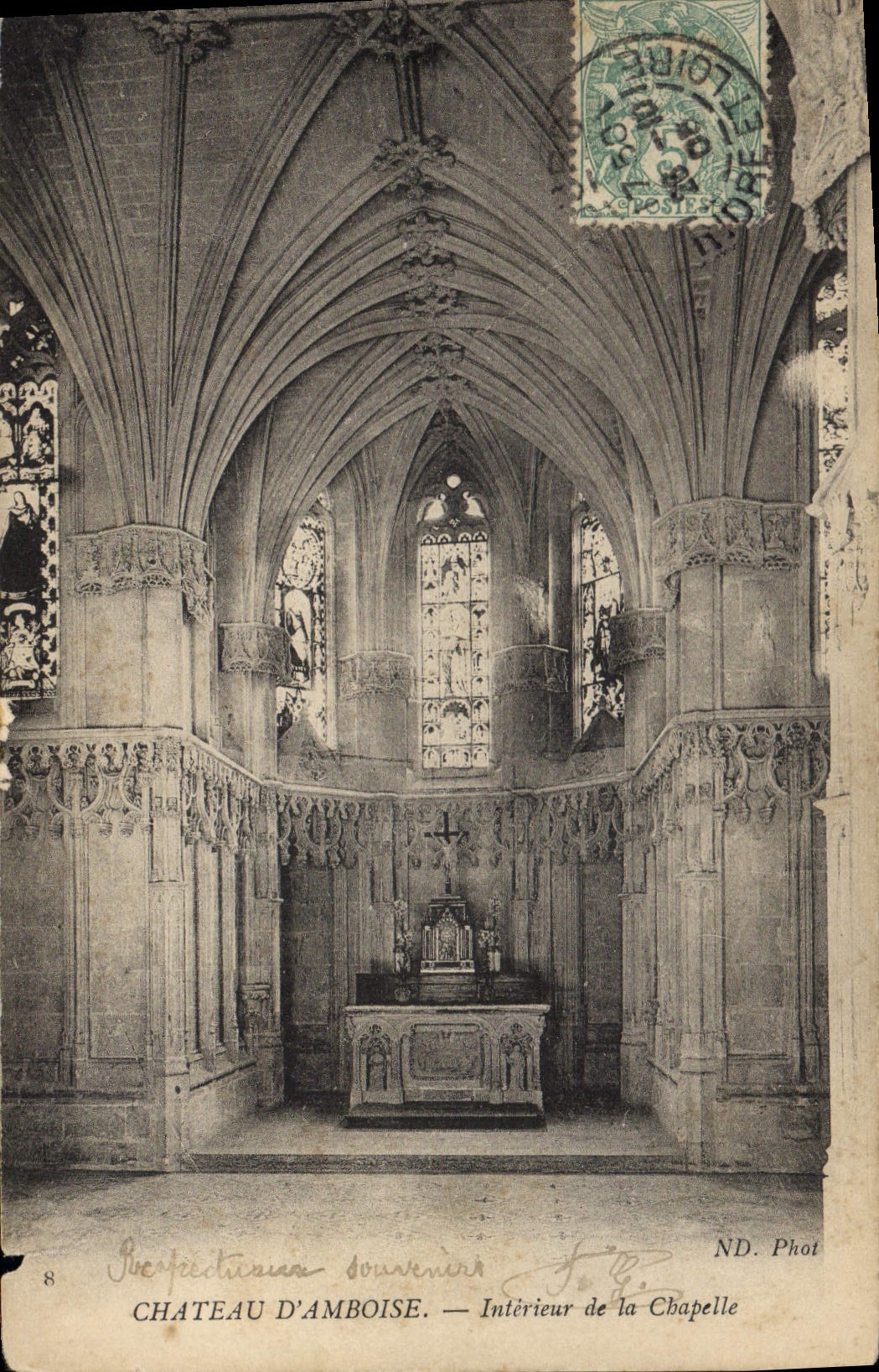 CPA Chateau d'Amboise Interieur de la chapelle