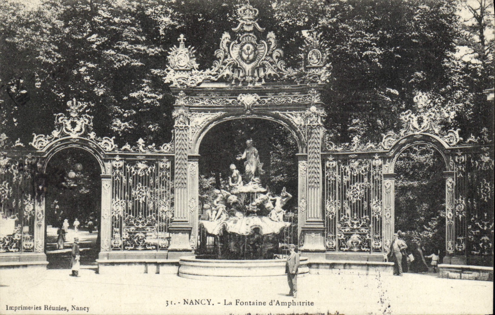 CPA Nancy La fontaine d'Amphitrite