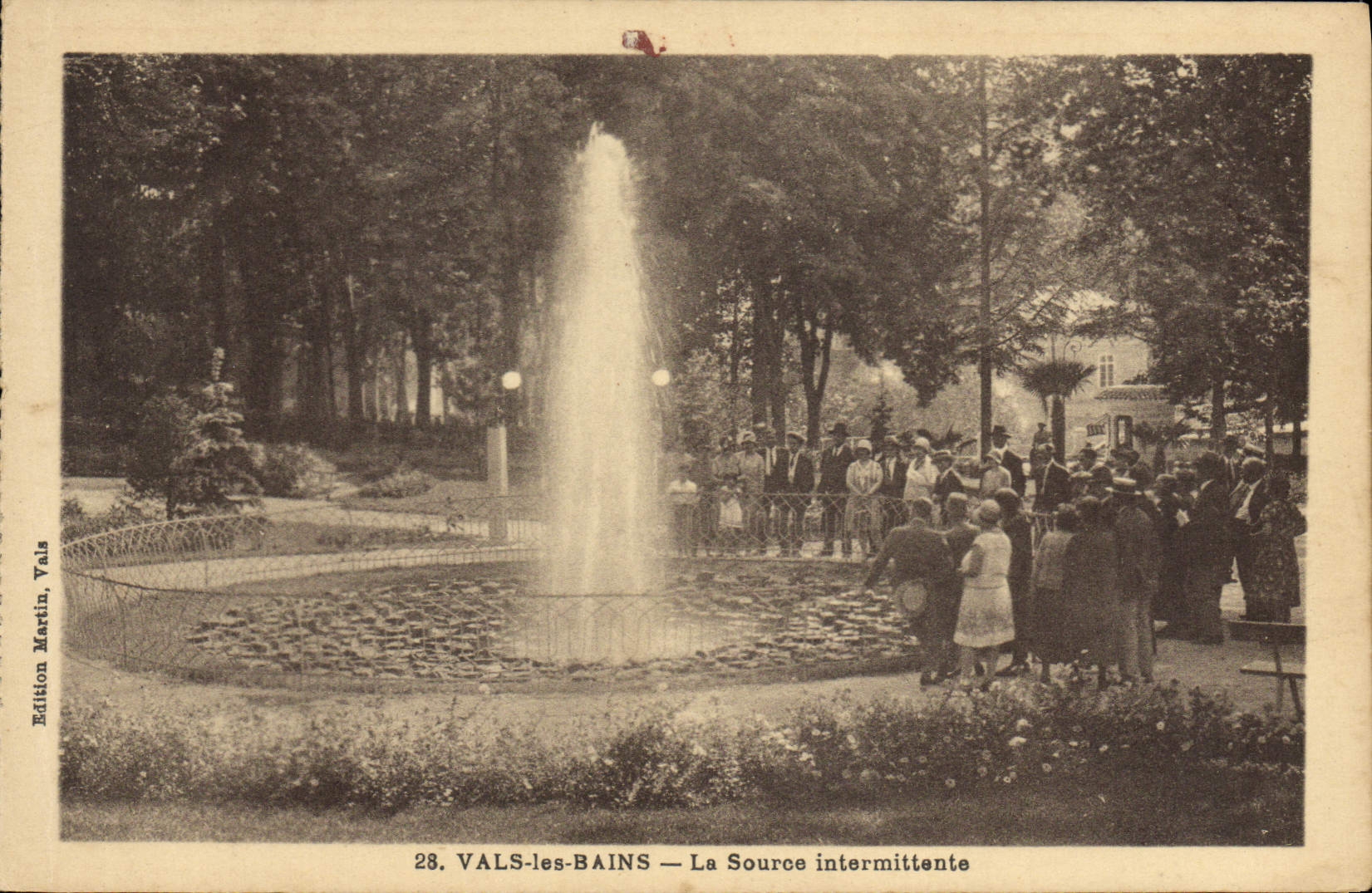 VINTAGE POSTCARD Valleys les Bains the intermittent source