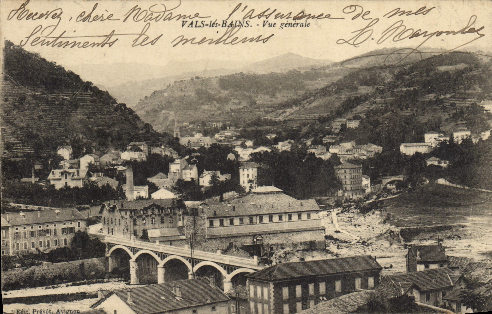 CPA Vals les Bains Vue generale 