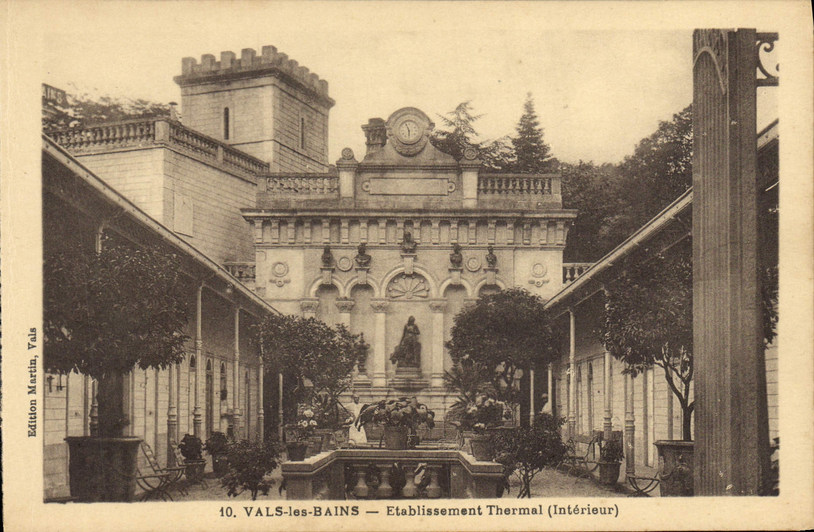 CPA Vals les Bains Etablissement thermal Interieur