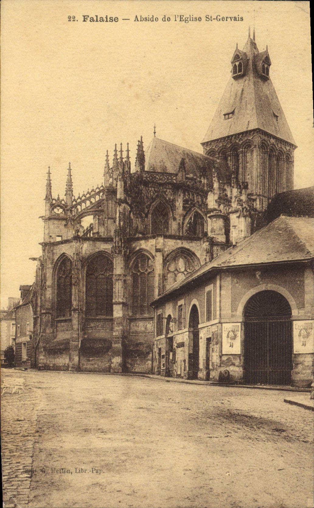 VINTAGE POSTCARD Cliff Apse of the church St Gervais