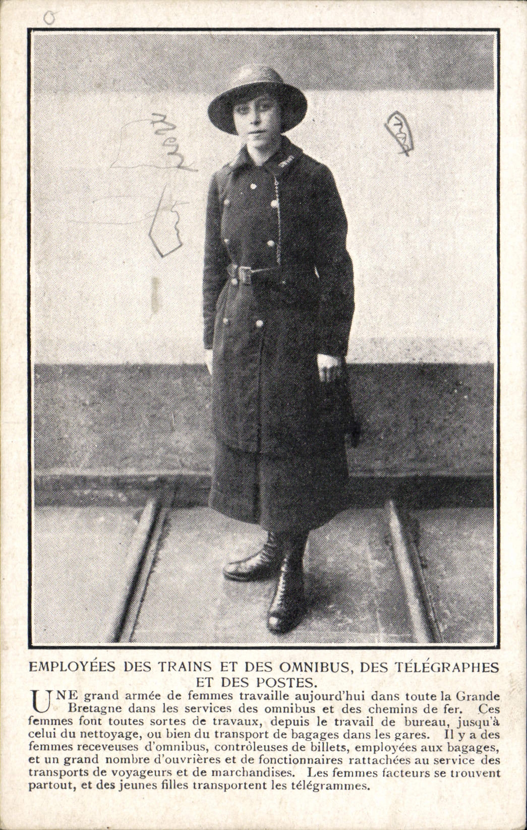 CPA Employees des trains et des omnibus des Telegraphes et des Postes