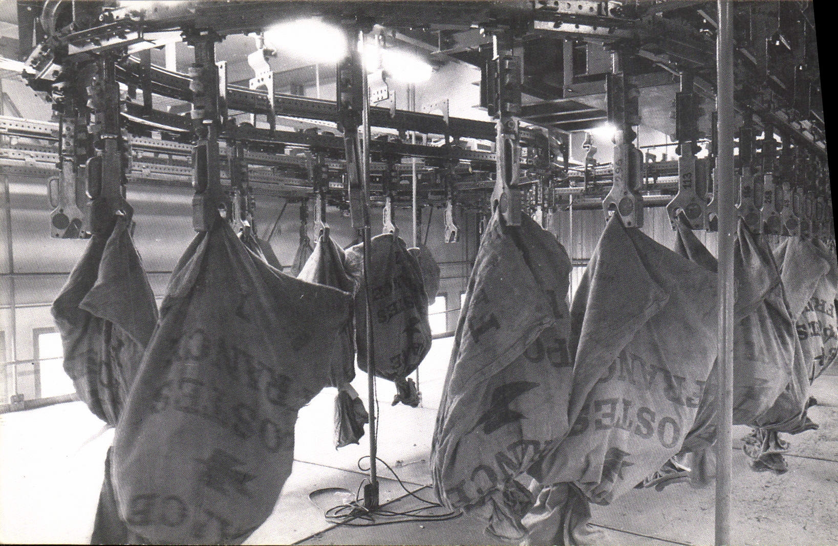 MODERN CARD postal Sorting office parks shunting of the bags