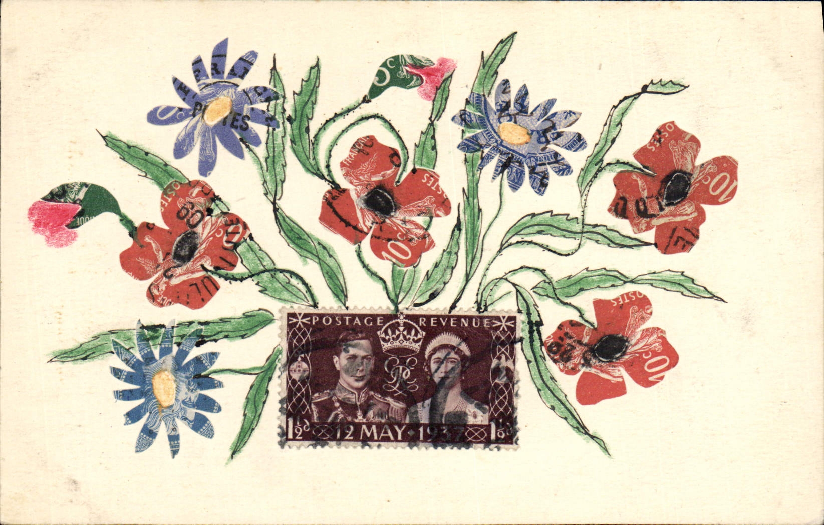 La POSTAL de la VENDIMIA estampa la coronación de Napoleon del sembrador