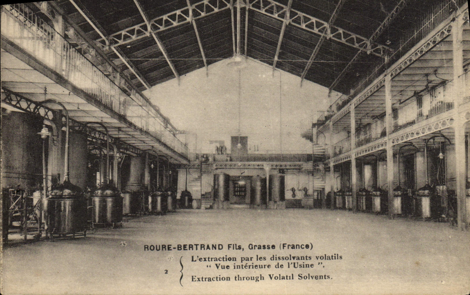 CPA Parfurmerie Parfum Roure Bertrand Fils L'extraction par les dissolvants volatils TOP