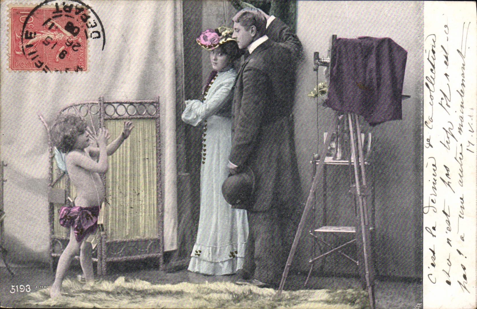 CPA Photographie Enfant Ange