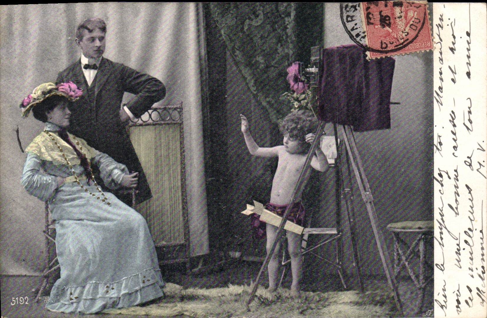 CPA Photographie Enfant Ange