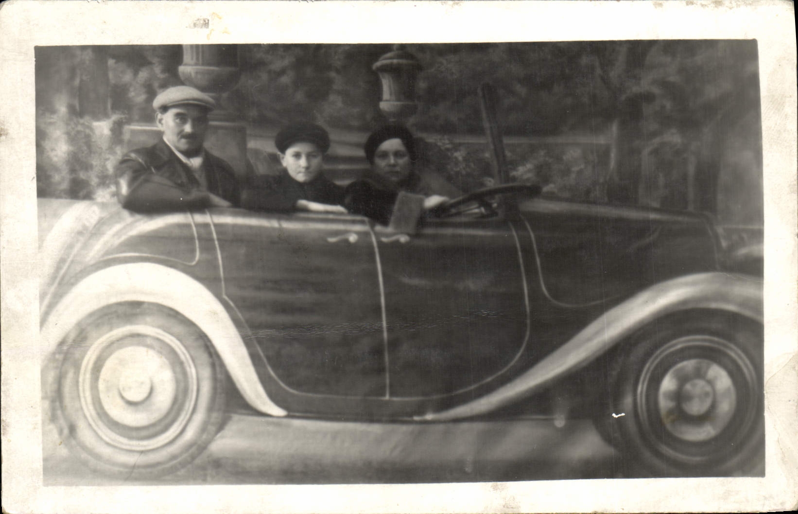 CPA Photographie Automobile