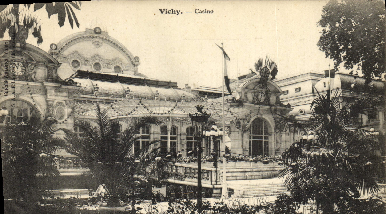 CPA Photographie Vichy Casino Arloing Kodak Rue Sevigne