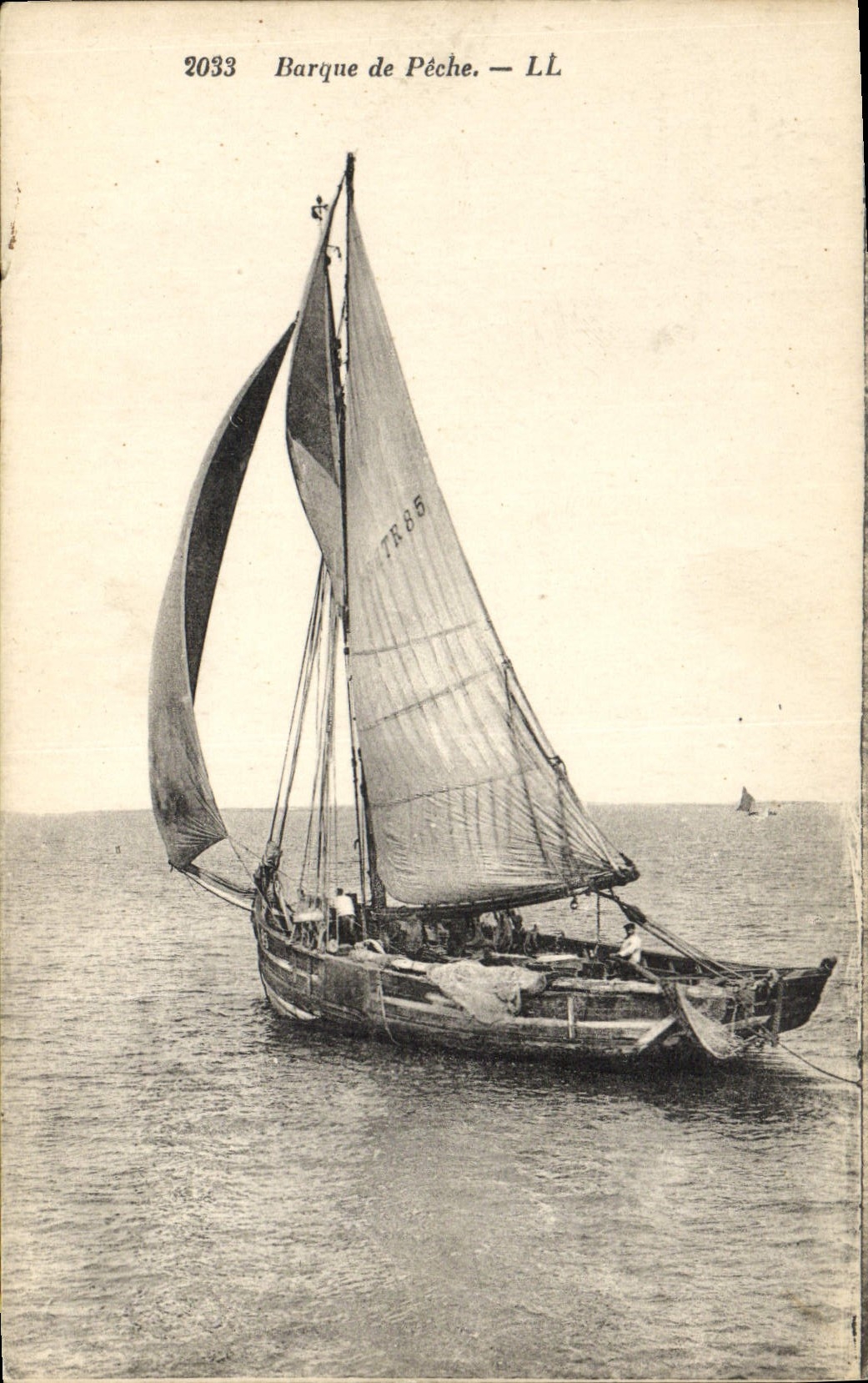 VINTAGE POSTCARD Boat of sin Boat
