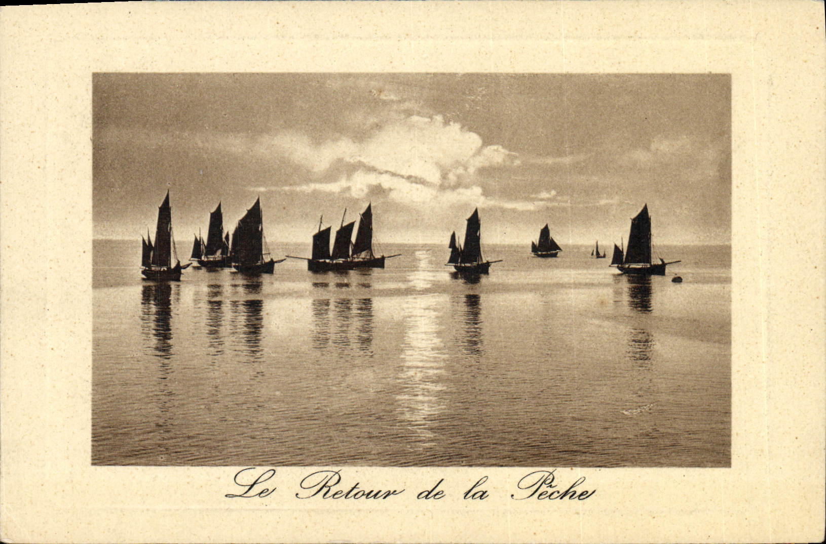 CPA Bateau de peche Le retour de la peche 