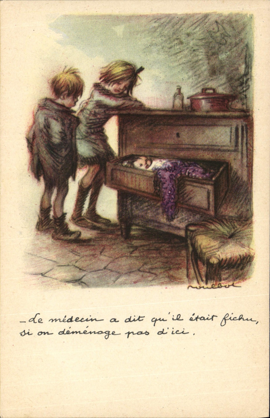 CPA Fantaisie Illustrateur Poulbot 