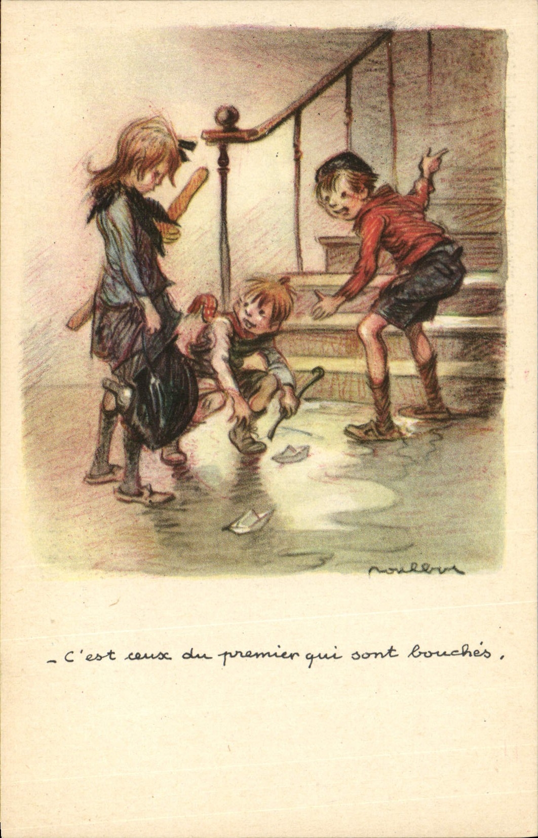 CPA Fantaisie Illustrateur Poulbot 